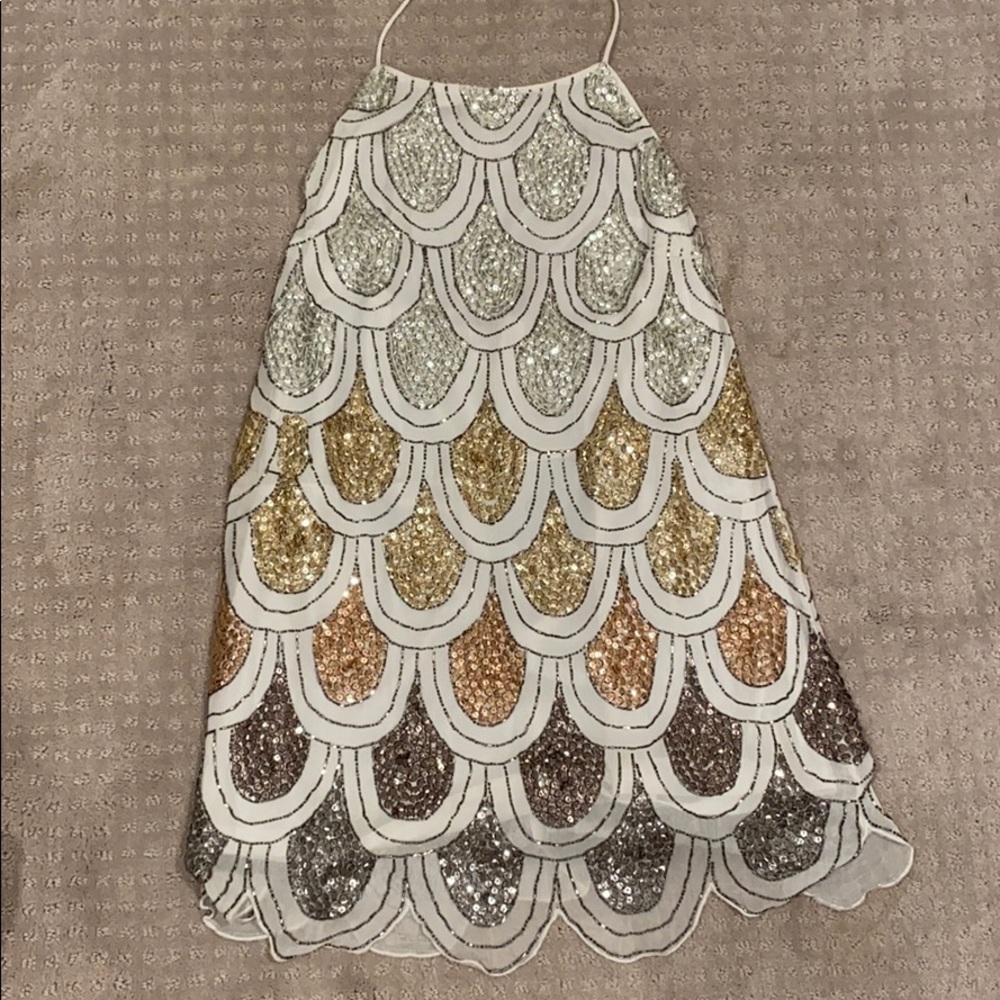 White sequin NBD dress